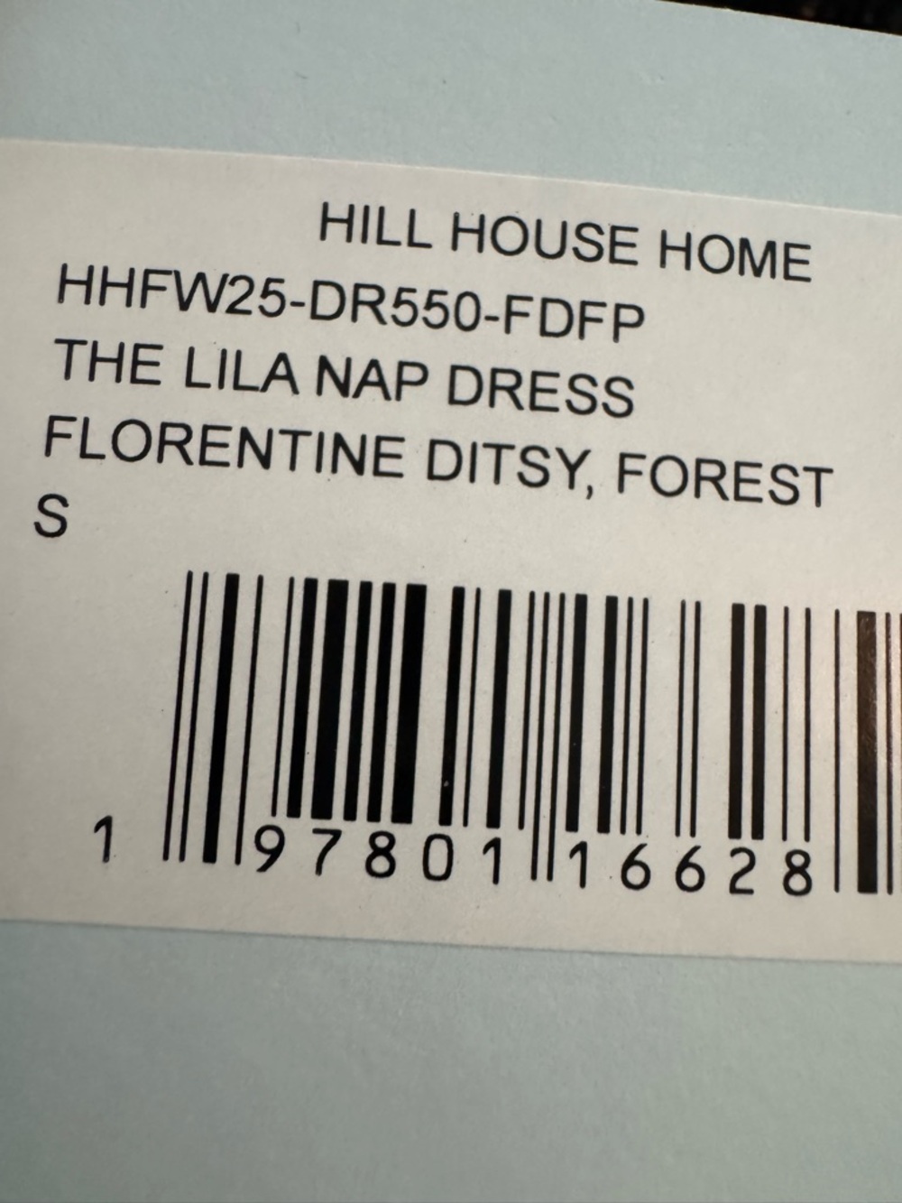 Hill House Forest Green Floral Smocked Puff-Sleeve Dress new with tags!!! - Picture 5 of 5